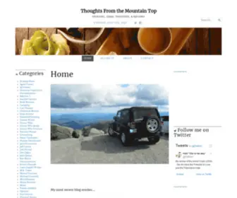 Thoughtsfromthemountaintop.com(Opinions, ideas, thoughts, & reviews) Screenshot