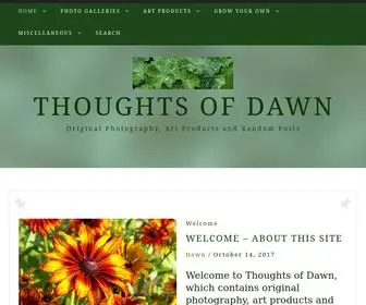 Thoughtsofdawn.com(Thoughts of Dawn) Screenshot