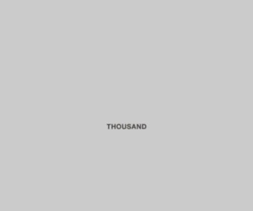 Thousand.co.jp(THOUSAND) Screenshot