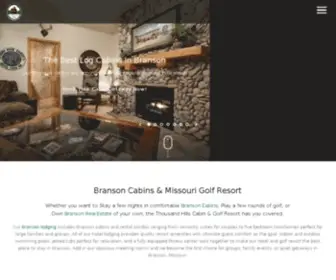 Thousandhills.com(Branson Cabins) Screenshot
