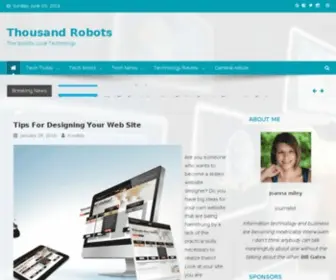 Thousandrobots.com(Thousand Robots) Screenshot