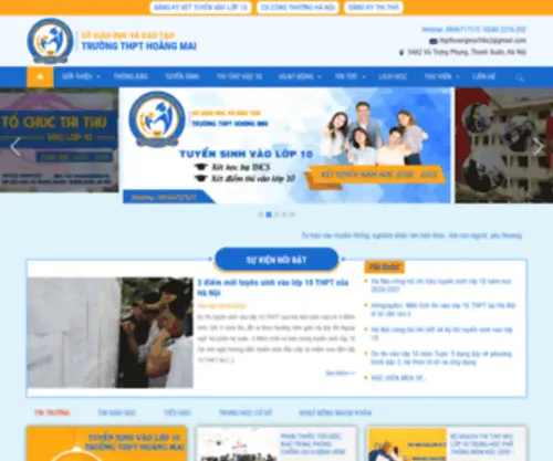 THPT-Hoangmai.edu.vn(THPT Hoàng Mai) Screenshot