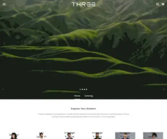 THR33.us(Apparel Company) Screenshot