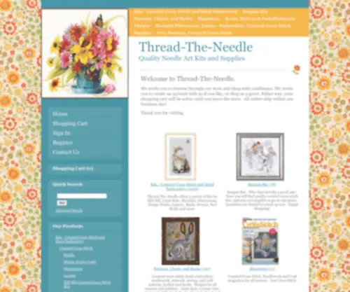 Thread-The-Needle.com(Counted Cross Stitch) Screenshot