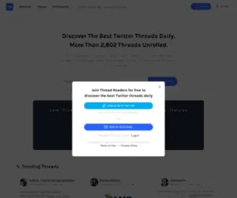 Threadreaders.com(Thread readers) Screenshot