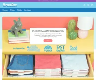 Threadstax.com(Closet Organizer and Shirt Folder System) Screenshot