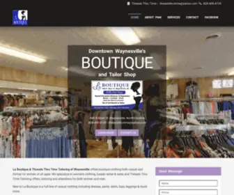 Threadsthrutime.com(La Boutique & Threads Thru Time Tailoring of Waynesville) Screenshot