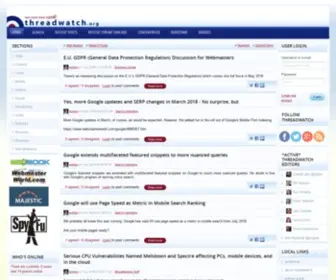 Threadwatch.org(Marketing and Technology Discussed) Screenshot