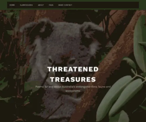 Threatenedtreasures.com(Poems for and about Australia's endangered flora) Screenshot