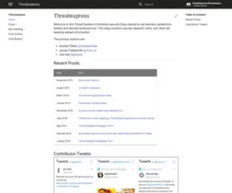 Threatexpress.com(Threatexpress Blog) Screenshot