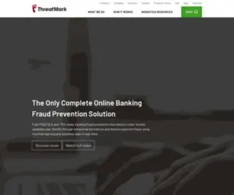 Threatmark.com(ThreatMark's Fraud Prevention Solution) Screenshot