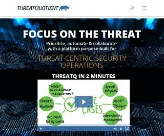Threatq.com(Focus on the Threat) Screenshot