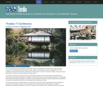 Thredbo-Conference-Series.org(International Conference Series on Competition and Ownership in Land Passenger Transport) Screenshot