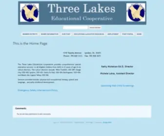 Three-Lakes.org(Main) Screenshot