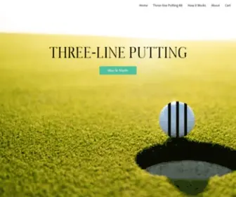 Three-Lineputting.com(THREE-LINE PUTTING) Screenshot