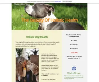 Three-Little-Pitties.com(Dog Health) Screenshot