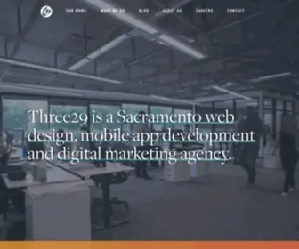 Three29.com(Sacramento Web Design Agency) Screenshot