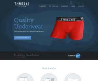 Three65.com.au(Three65 Underwear) Screenshot