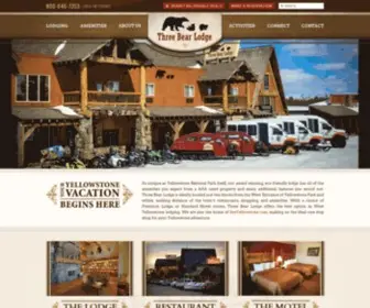 Threebearlodge.com(Three Bear Lodge) Screenshot