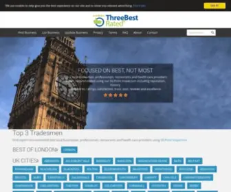 Threebestrated.co.uk(Finding the best tradesman) Screenshot