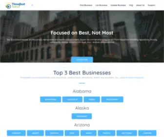 Threebestrated.com(Finding the best business) Screenshot