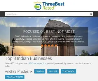 Threebestrated.in(Find the best business for first class experience) Screenshot