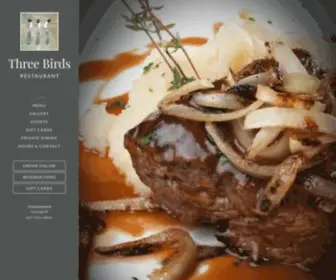 Threebirdsrestaurant.com(Corning, NY Restaurant) Screenshot