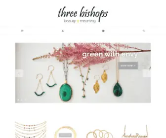 Threebishops.com(Three bishops jewelry) Screenshot