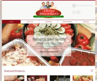 Threebrotherspizza.com(Three Brothers Italian Restaurant) Screenshot