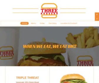 Threeburgers.com(Just another WordPress site) Screenshot