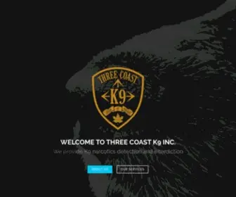 Threecoastk9.com(Three Coast K9) Screenshot