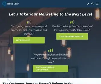 Threedeepmarketing.com(Three Deep Marketing) Screenshot