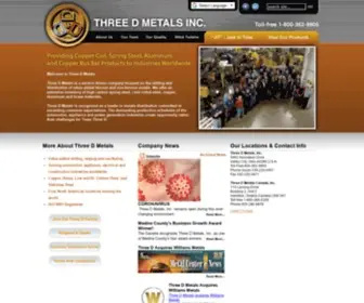 Threedmetals.com(Three D Metals) Screenshot