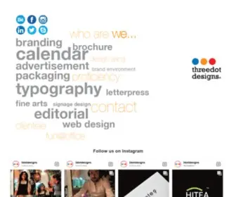 Threedotdesigns.com(Graphic Design Studio in Ahmedabad) Screenshot
