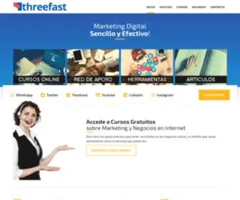 Threefast.com(Descubre como emprender en internet) Screenshot