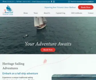 Threehoursail.com(Sailing Tour in Victoria BC) Screenshot