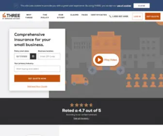 Threeinsurance.com(Jargon-free small business insurance) Screenshot