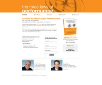 Threelawsofperformance.com(The Three Laws of Performance) Screenshot