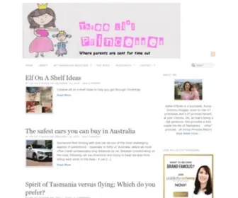 Threelilprincesses.com(Where parents are sent for time out) Screenshot