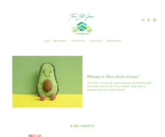 Threelittlegreens.com(Three Little Greens) Screenshot