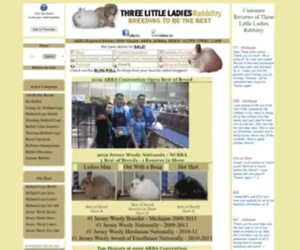 Threelittleladiesrabbitry.com(Holland Lops and Jersey Woolies by Three Little Ladies Rabbitry) Screenshot