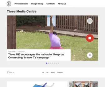 Threemediacentre.co.uk(Three Media Centre) Screenshot