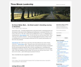 Threeminuteleadership.com(Three Minute Leadership) Screenshot