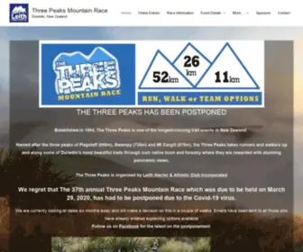 Threepeaks.co.nz(Dunedin, New Zealand) Screenshot