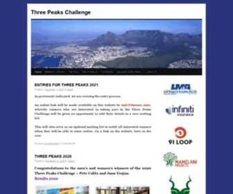 Threepeakschallenge.co.za(Three Peaks Challenge) Screenshot