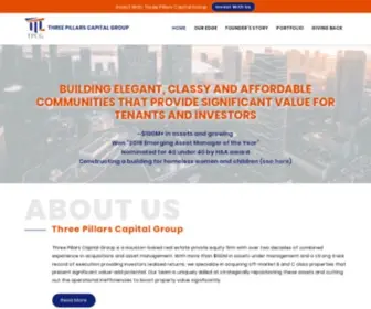 Threepillarscapitalgroup.com(Three pillars capital group) Screenshot