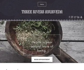 Threeriversayurveda.com(Three Rivers Ayurveda) Screenshot