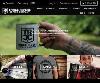 Threeriverscoffeecompany.com(A Service) Screenshot