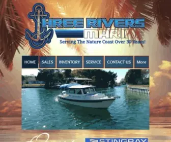 Threeriversmarineinc.com(Boats For Sale) Screenshot