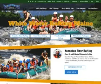 Threeriverswhitewater.com(Whitewater Rafting Maine) Screenshot